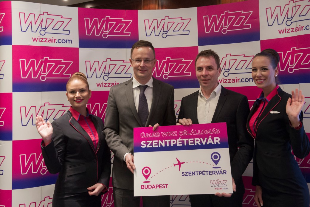 Wizz Air új szentpétervári járatának bejelentése